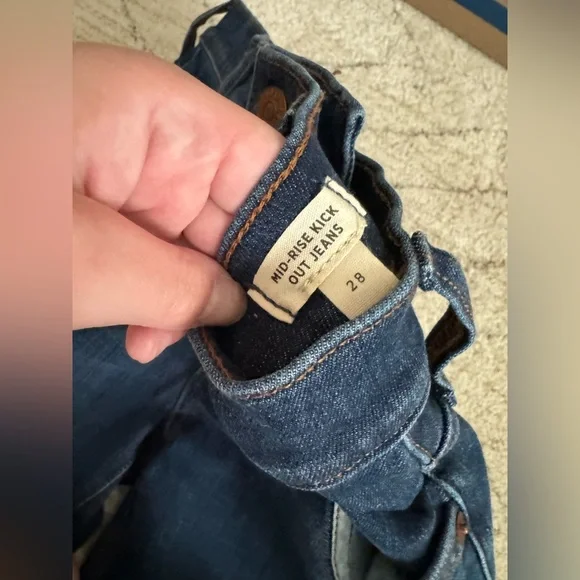 Madewell Kick Out Crop Flare Jeans - Picture 4 of 5